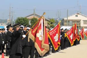 宇治市消防団市長査閲の画像