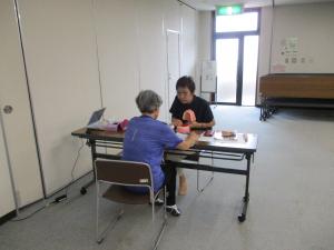 教室の様子（歯科衛生士による個別相談）