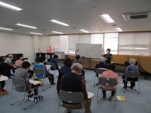 教室の様子（栄養のお話）