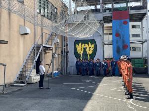 全国消防救助技術大会出場に伴う市長激励の写真