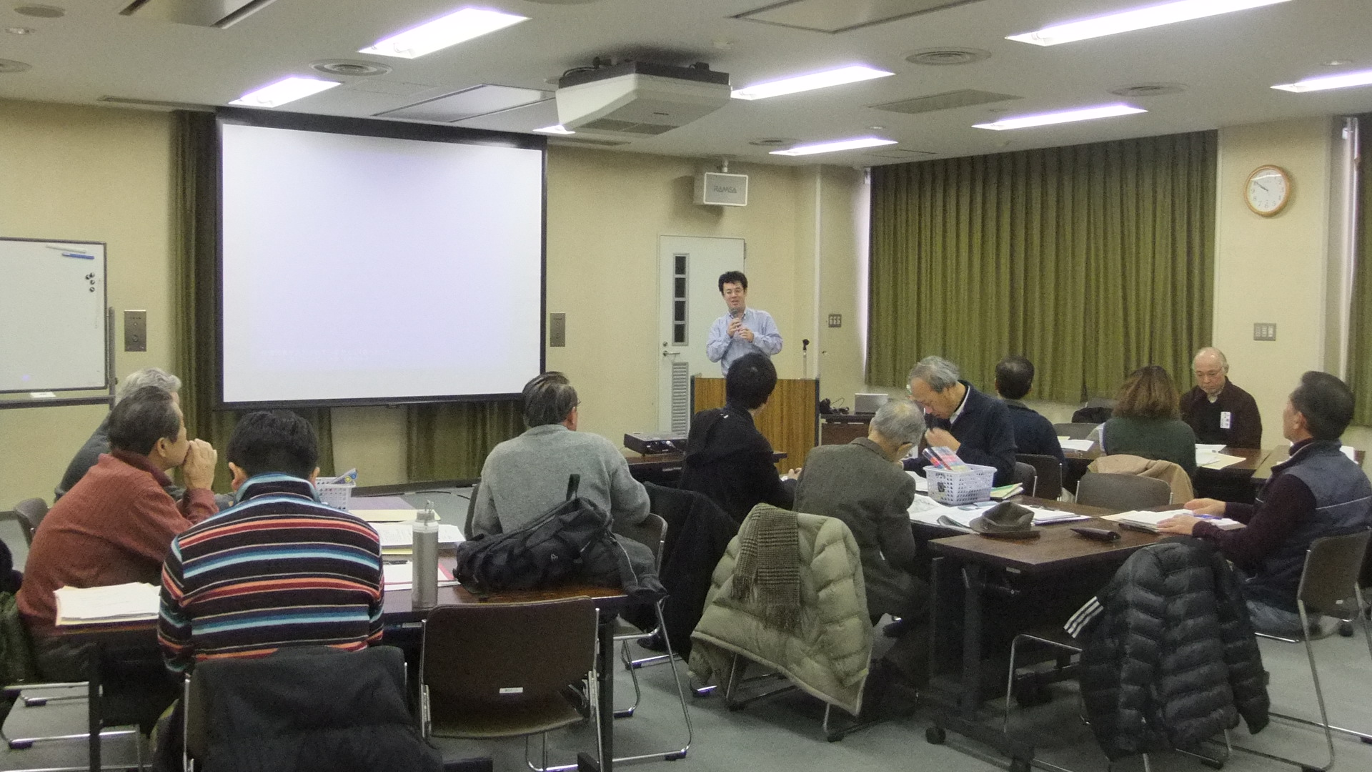講義の様子。